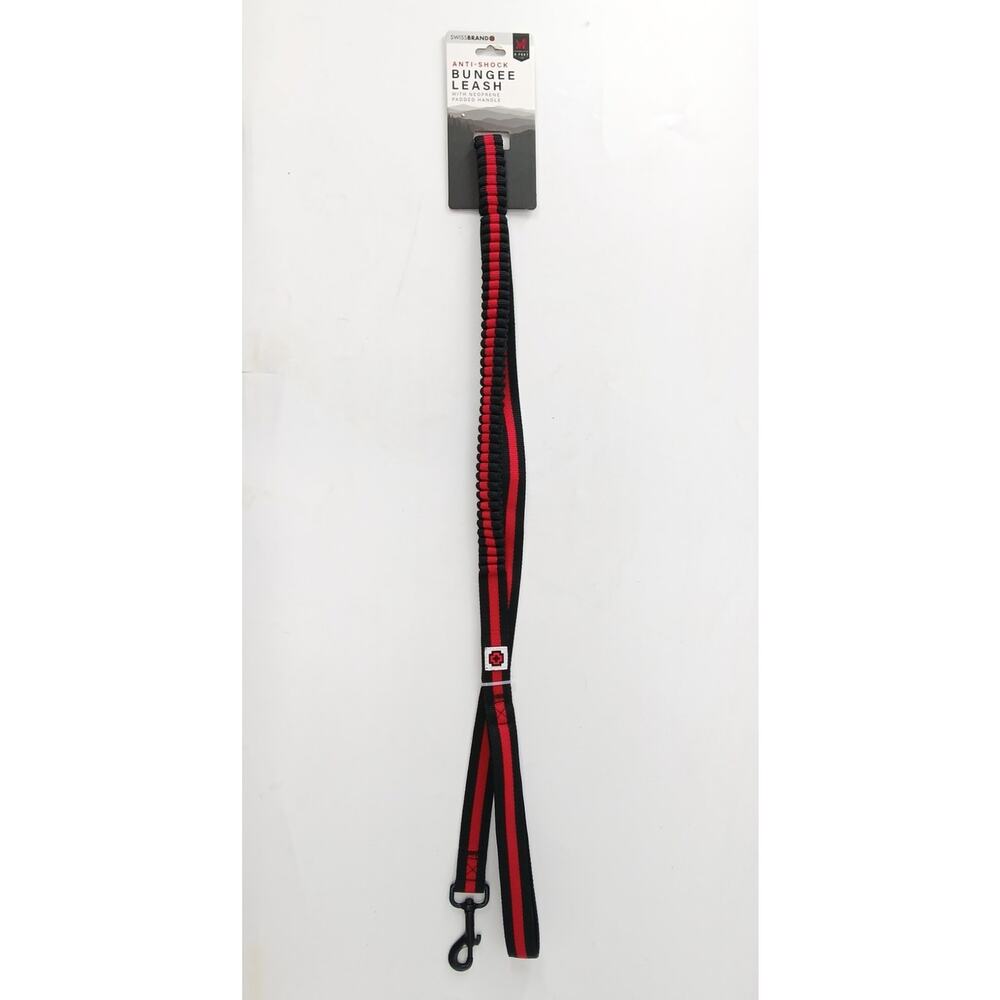 Swissbrand 6ft Anti-Shock Bungee Dog Leash W/ Neoprene Padded Handle Extend 1.9M